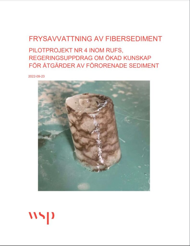 Framsida rapport 2022 Pilotprojekt frysavvattning